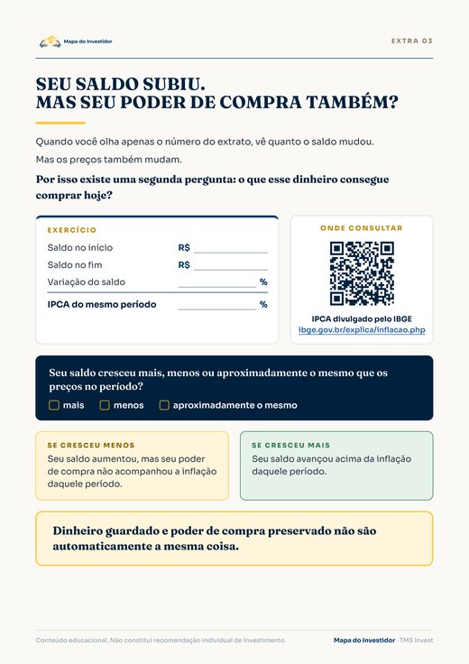A Conta que o Extrato Não Mostra, primeira página