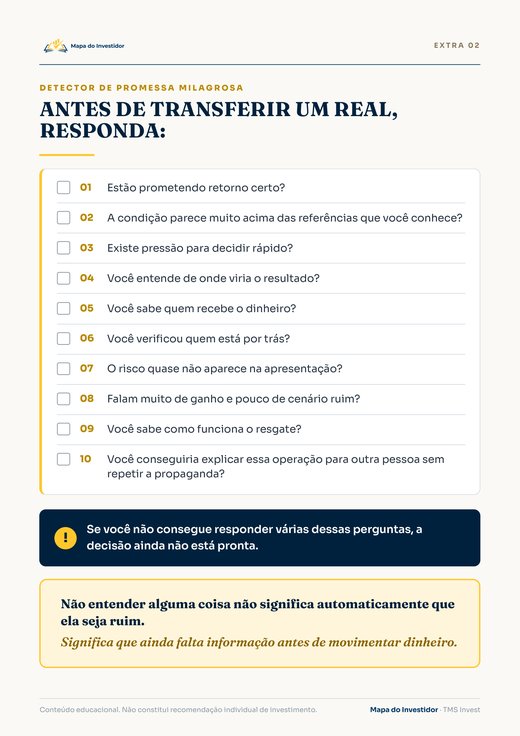 Detector de Promessa Milagrosa, primeira página